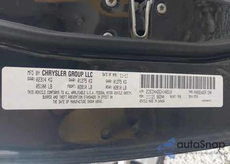 2012 Dodge Charger Sxt z USA, uszkodzony, nr VIN 2C3CDXHG5CH146510